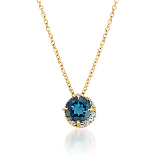 ネックレスPOWER ON THE MOON BLUE TOPAZ NECKLACE(2ZN2336)｜スター