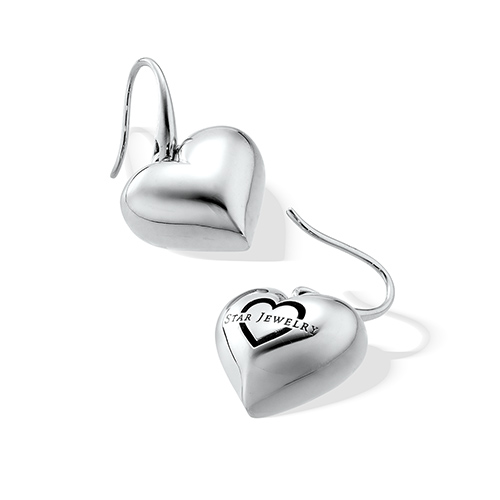 80周年限定商品】PUFFY HEART PIERCED EARRINGS(2SP0920)SV925 ピアス
