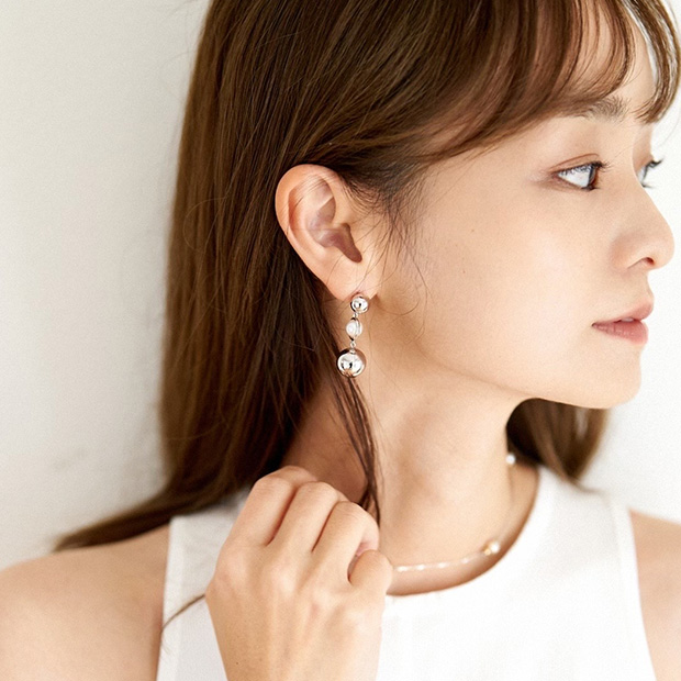 ピアスSTAR JEWELRY GIRL×スタイリスト 丸林広奈MARU PEARL(2SP7095 