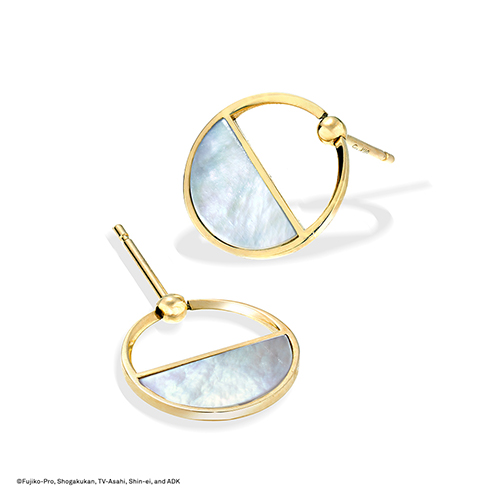 4D POCKET REVERSIBLE PIERCED EARRINGS(2JP1144)K10 ピアス｜スター
