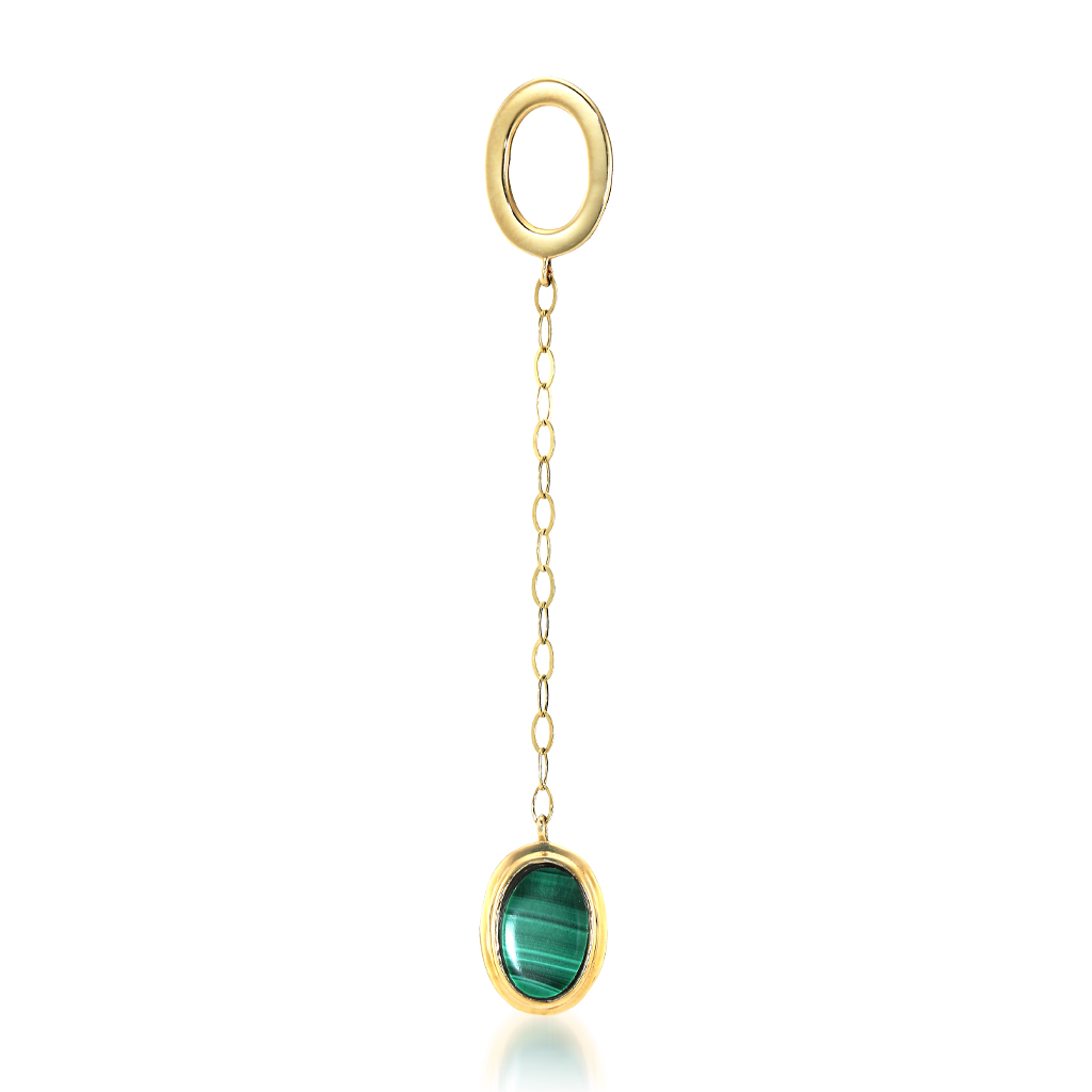 ピアスMALACHITE PIERCED EARRING(2JP7952)STAR JEWELRY GIRL (スター