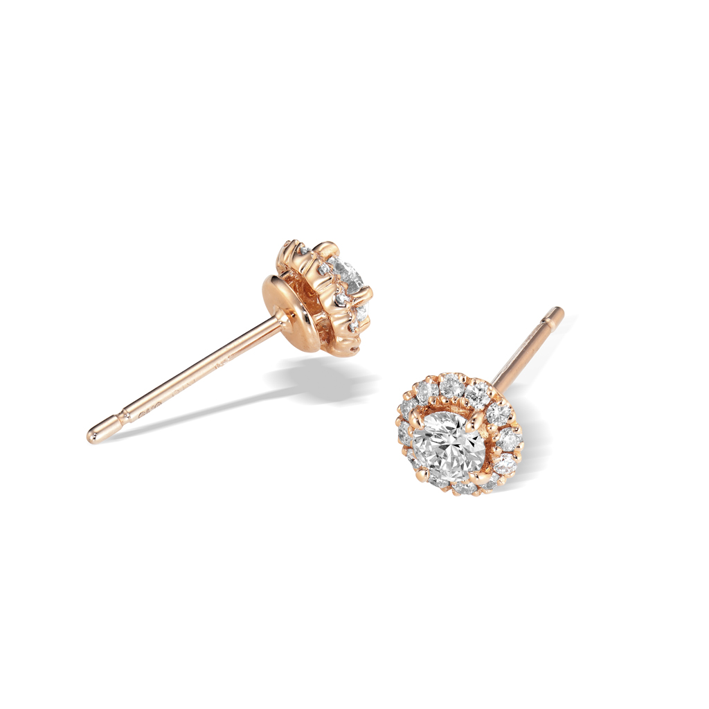 ピアスDIAMOND HALO PIERCED EARRINGS(両耳用)(1ZP0913)｜スター