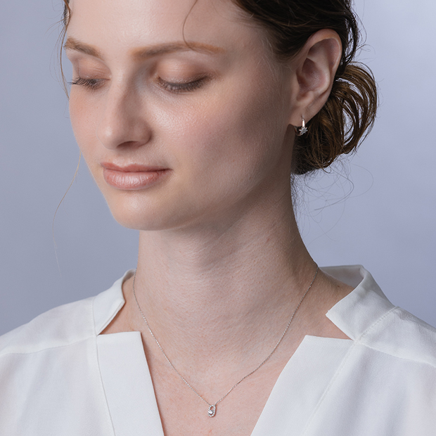 DIAMOND CLIP NECKLACE(1XN0819)Pt950 ネックレス｜スター