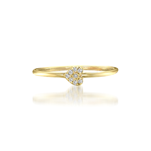 ピンキーリングDIAMOND HEART PINKIE RING(2JR7224)STAR JEWELRY GIRL 