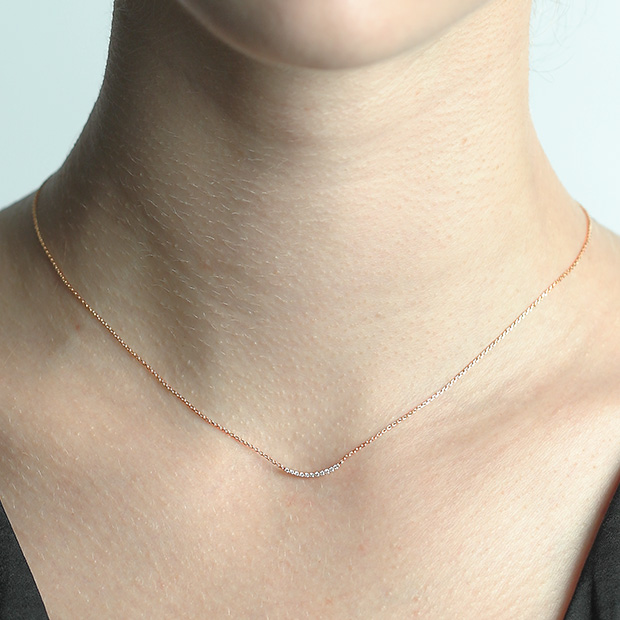 DIAMOND LINE NECKLACE(2ZN2401)K18 ネックレス｜スタージュエリー公式