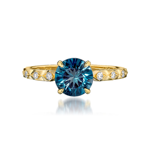スタージュエリー K18WG 星 アクアマリン リング #6 STAR JEWELRY - スタージュエリー アクアマリンリングの通販 by