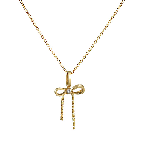 Winter限定/オンラインストア限定】INFINITY BOW CHARM(2JC0141)K10