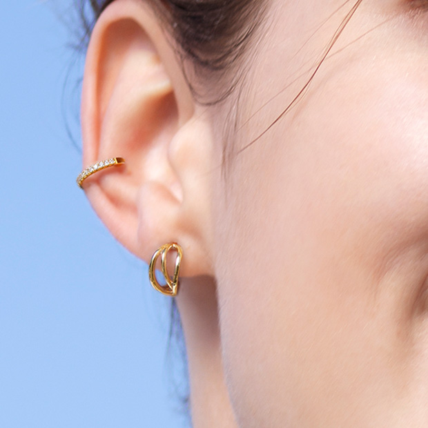 ピアスMINI HOOP PIERCED EARRINGS(2JP0870)｜スタージュエリー公式