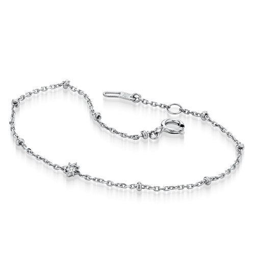 スタージュエリー　ダイヤモンドスターブレスレット　プラチナ1000コーティング スタージュエリー ダイヤモンドスターブレスレット プラチナ1000