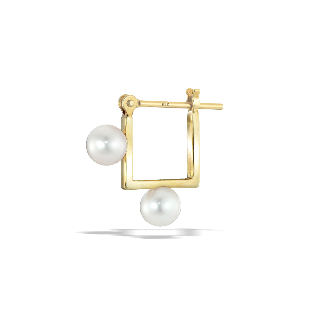 ピアスPEARL HOOP PIERCED EARRING(2JP7926)STAR JEWELRY GIRL (スター