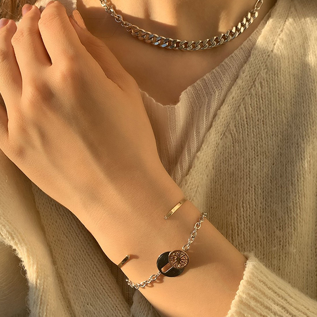STAR JEWELRY GIRL K10パールバングル-
