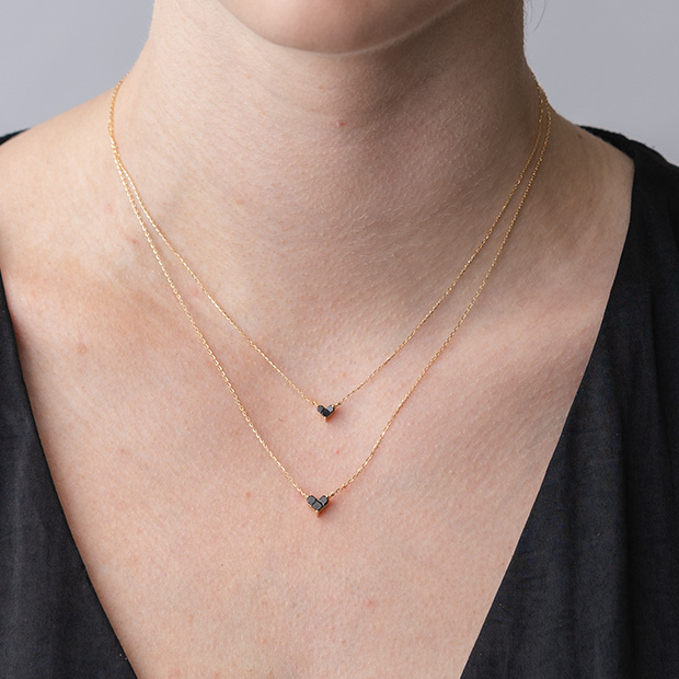 MYSTERIOUS HEART NECKLACE(2ZN2482)K18 ネックレス｜スター