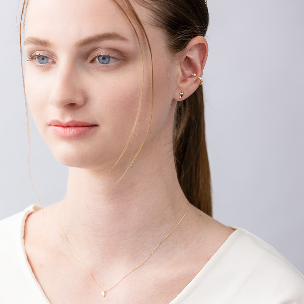 PEARL POPPING EAR CUFF(片耳用)(2JE0185)K10 イヤーカフ