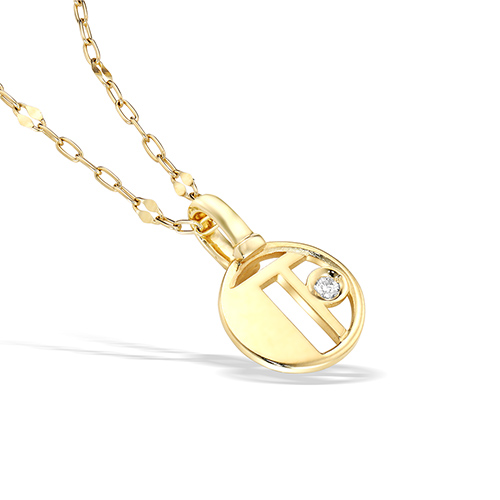 INITIAL STAR CHARM (T)(2JN0986)K10 ネックレス｜スター