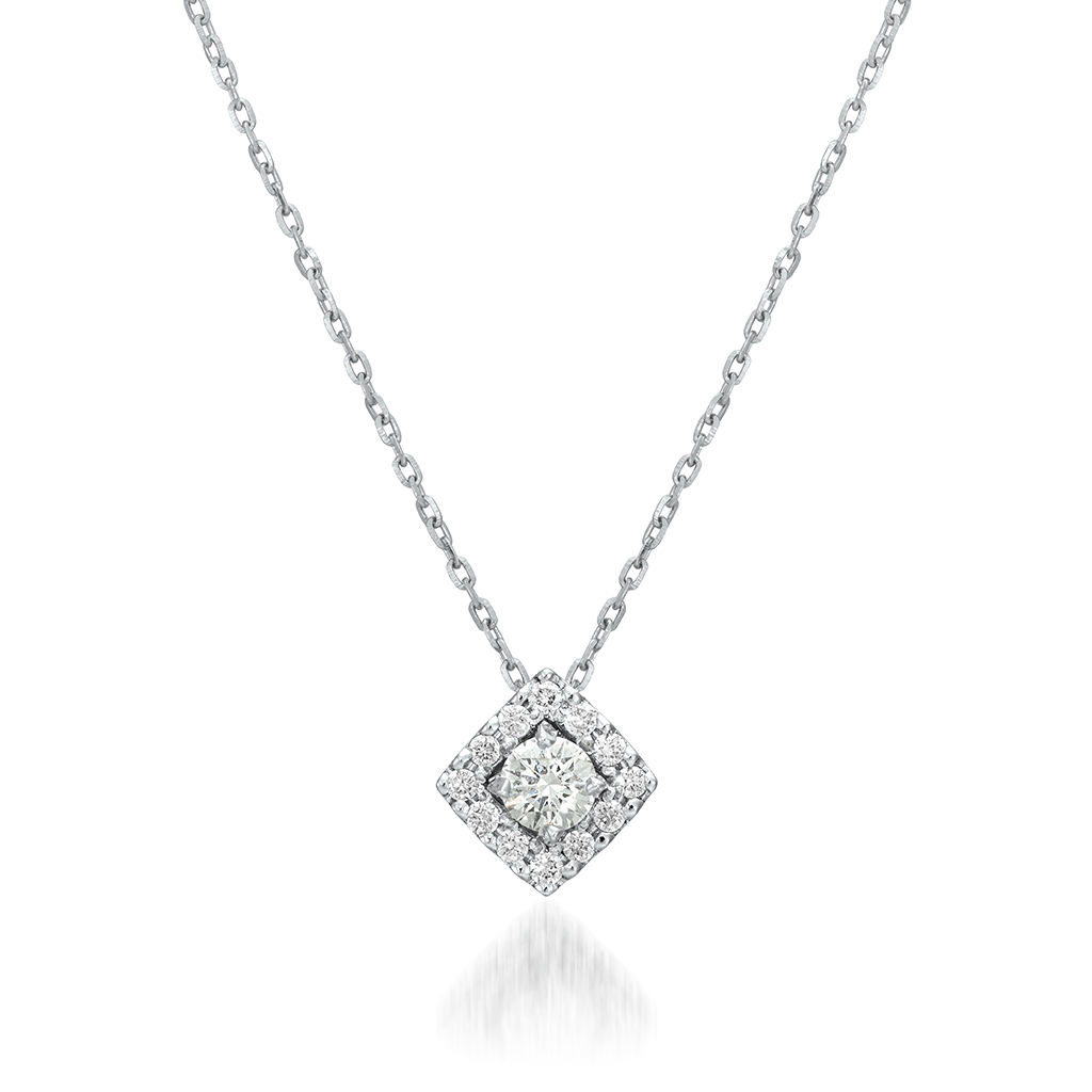 ネックレスDIAMOND SQUARE HALO NECKLACE(1XN0781)｜スタージュエリー