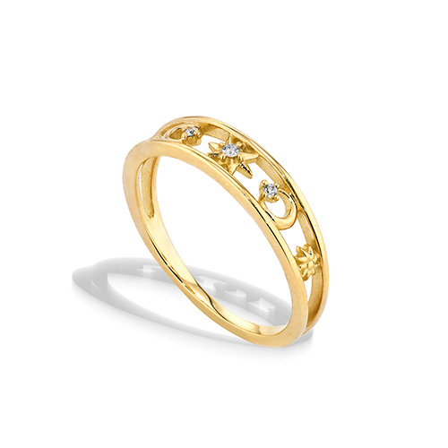 MOON＆SUN RING(1ZR1250)K18 リング｜スタージュエリー公式オンライン