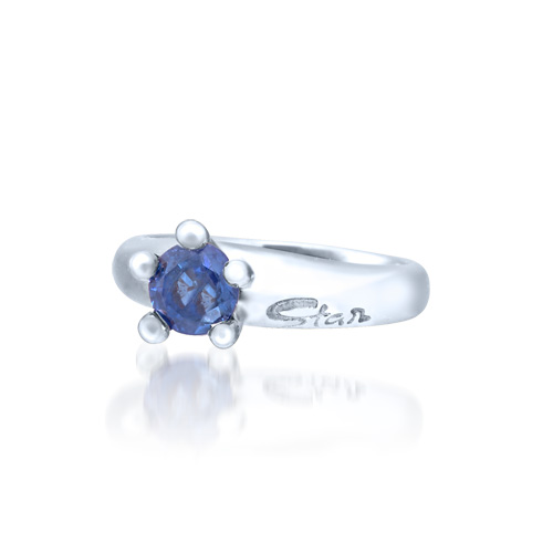 BABY RING BLUE SAPPHIRE(9月)(2XC0112)Pt950 ベビー｜スター