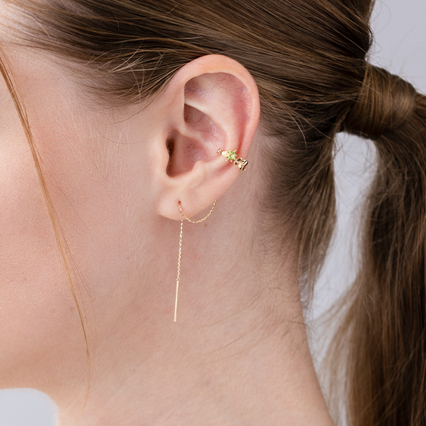 LIFE OF THE EARTH PIERCE & EAR CUFF(2JE0179)K10 ピアス