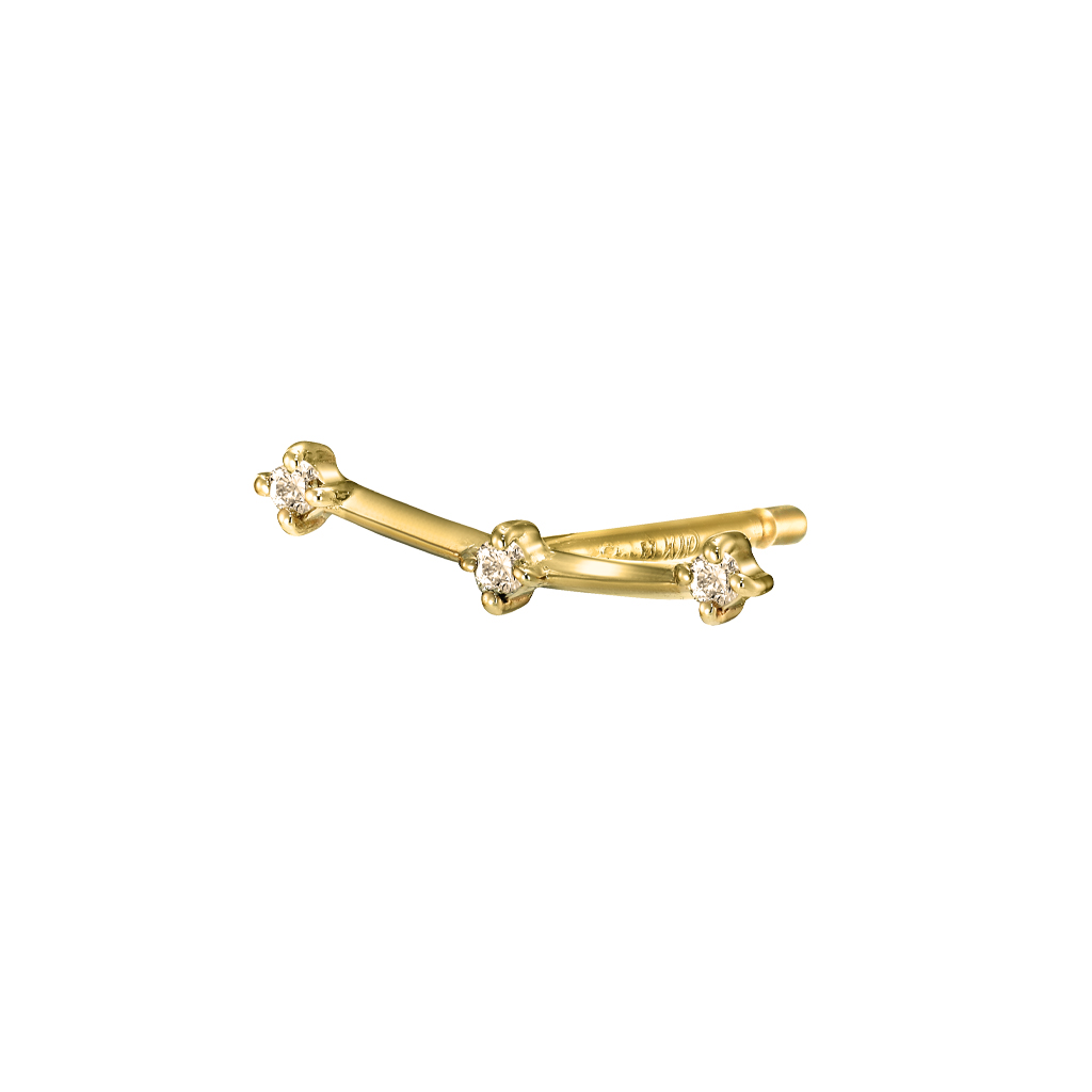 ピアスTWINKLE BROWN SUGAR PIERCED EARRING(2JP7939)STAR JEWELRY 
