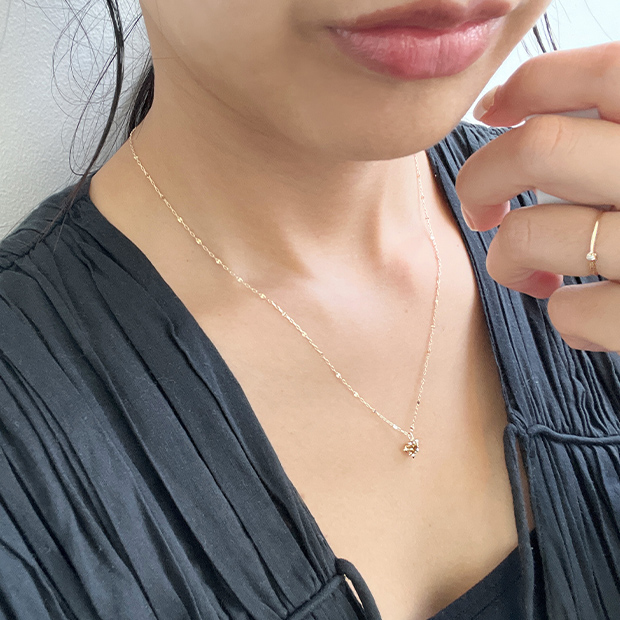 STAR JEWELRY  スタージュエリー K10色石ダイヤモンド ネックレス