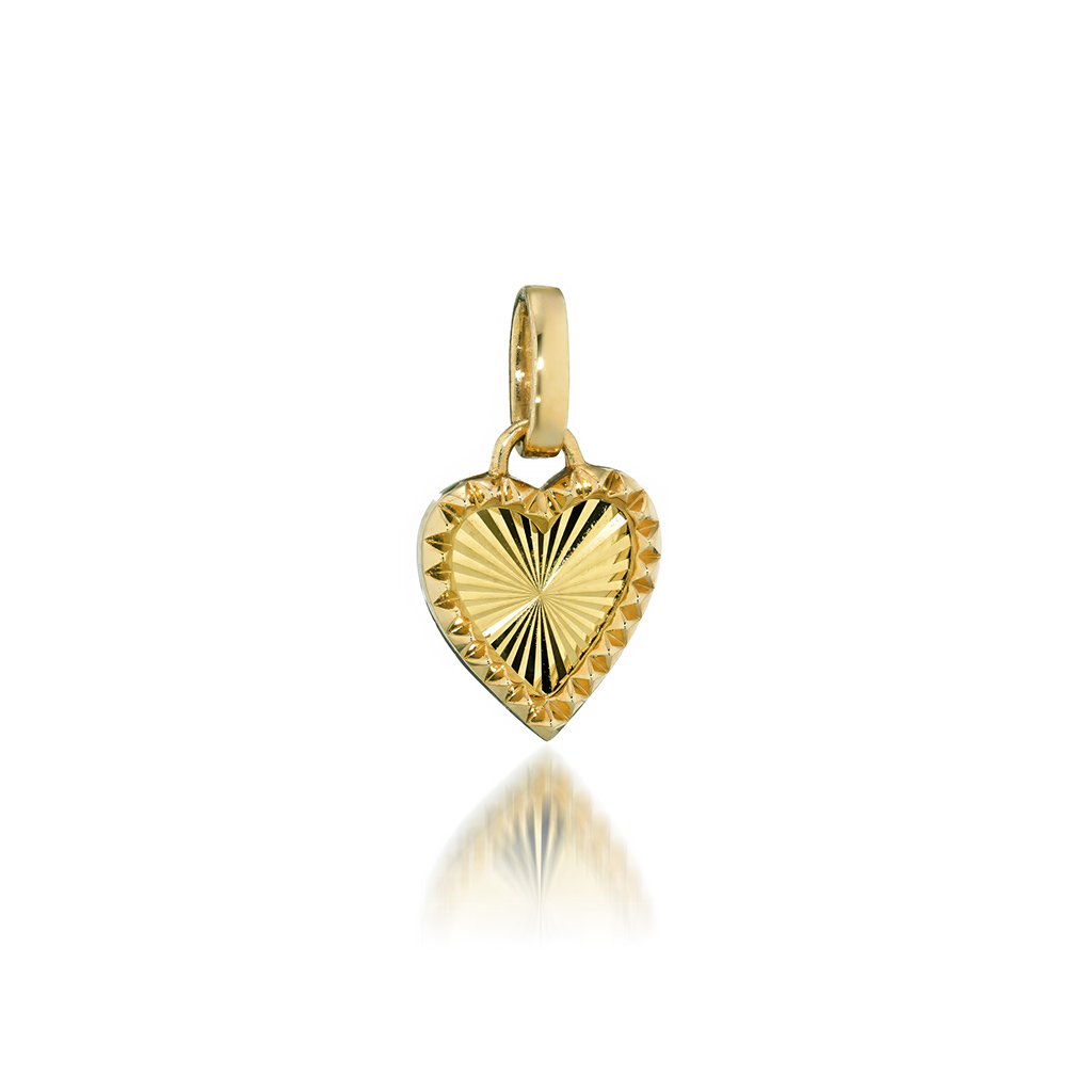 K18/Pt950 リング ETCHED HEART