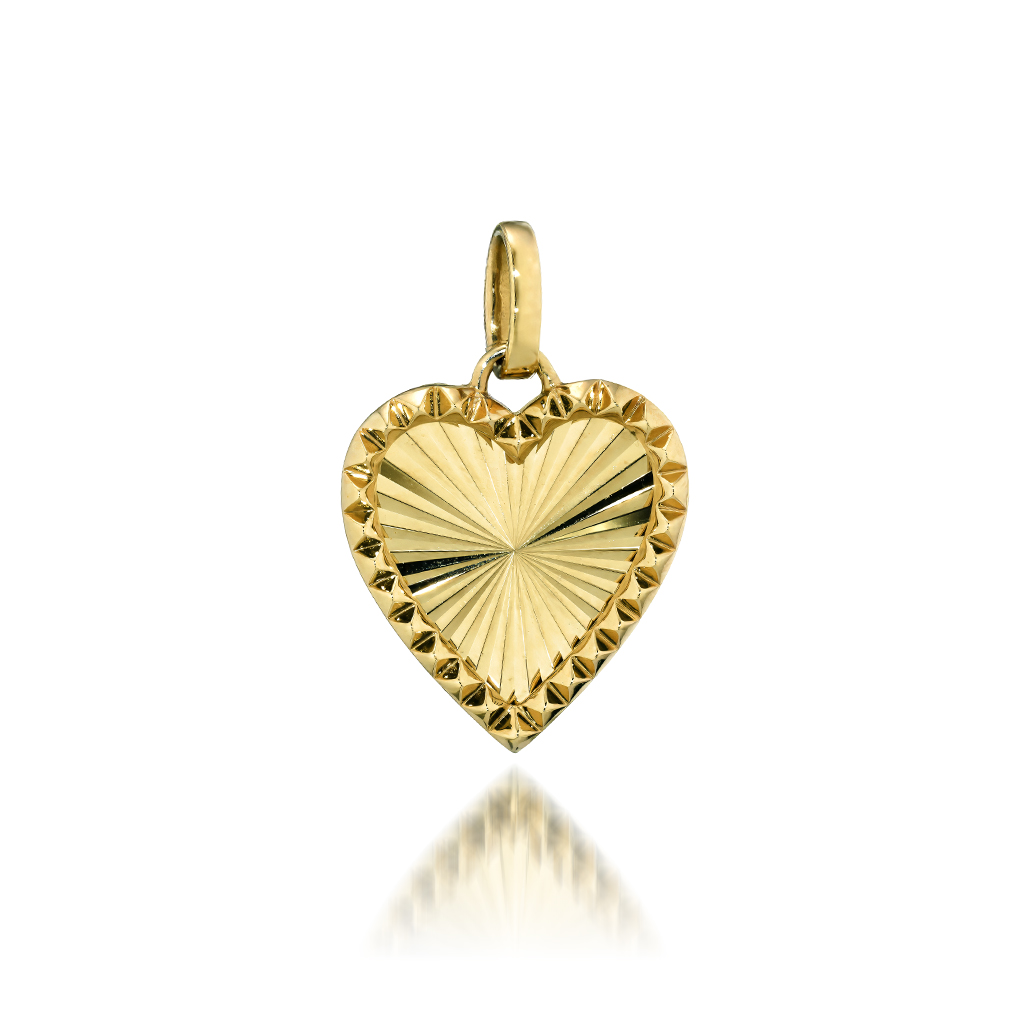 Pt950/K18 リング ETCHED HEART