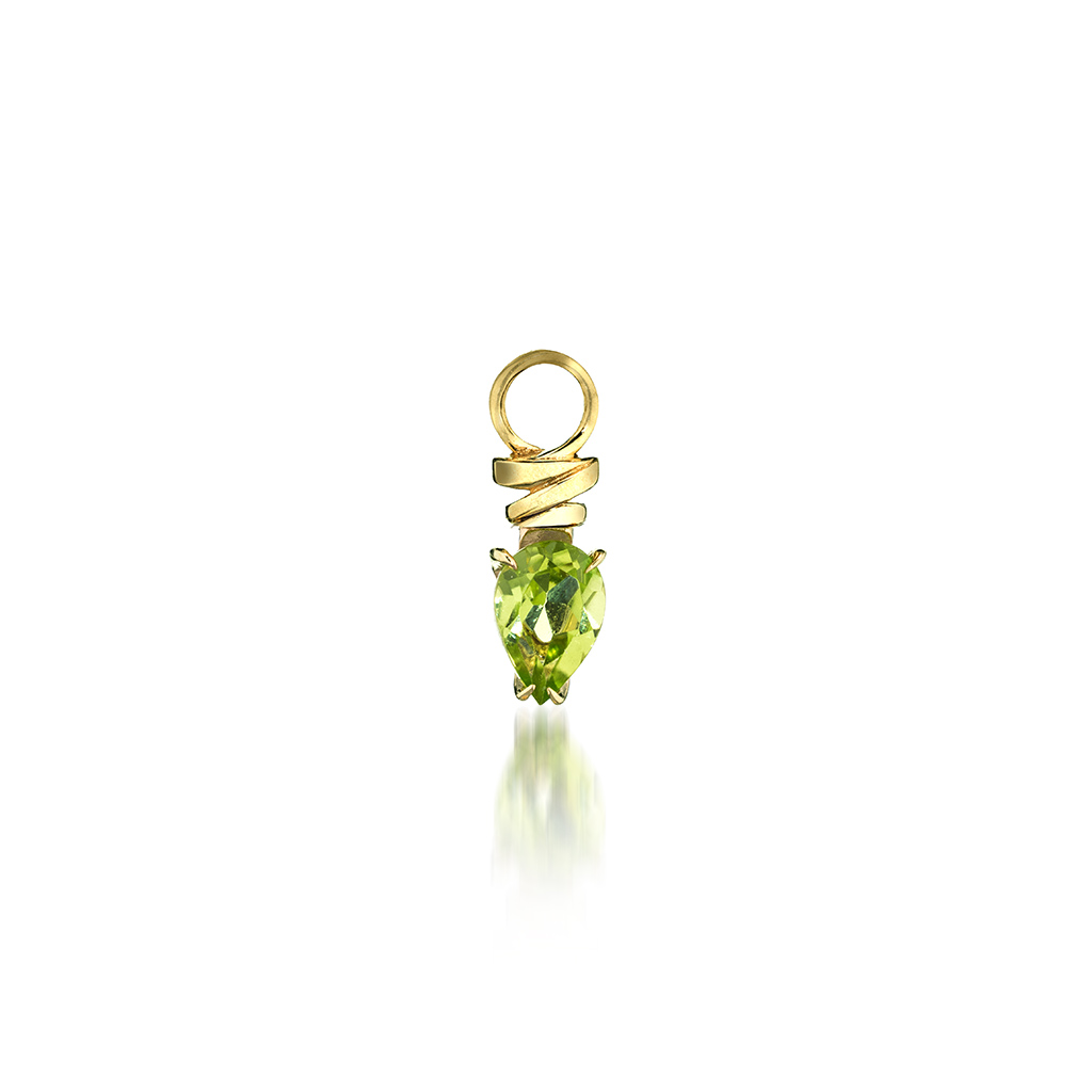 K10 ピアスチャーム HOOP EARRING CHARM PERIDOT (片耳用)