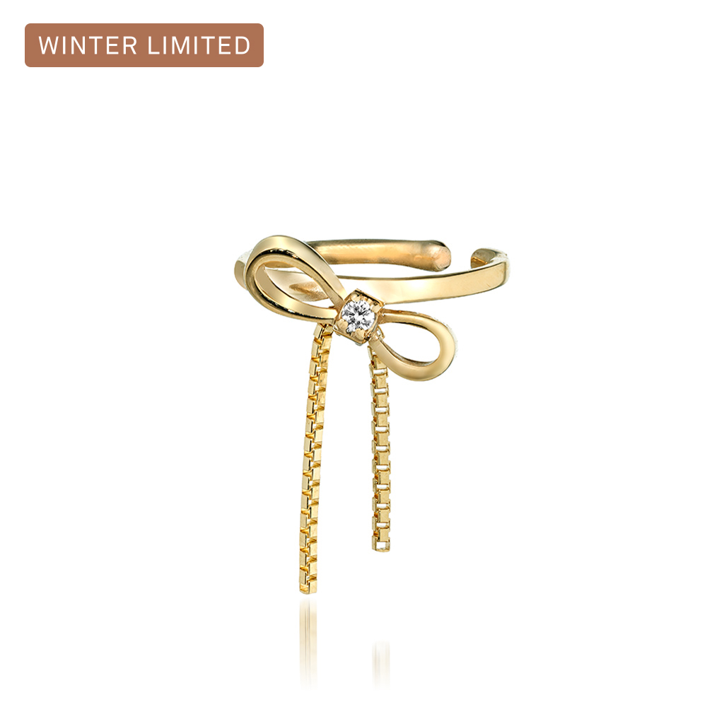 K10 イヤーカフ 【Winter限定】 INFINITY BOW