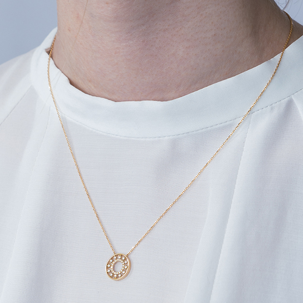MOON＆SUN NECKLACE(1ZN1160)K18 ネックレス｜スタージュエリー