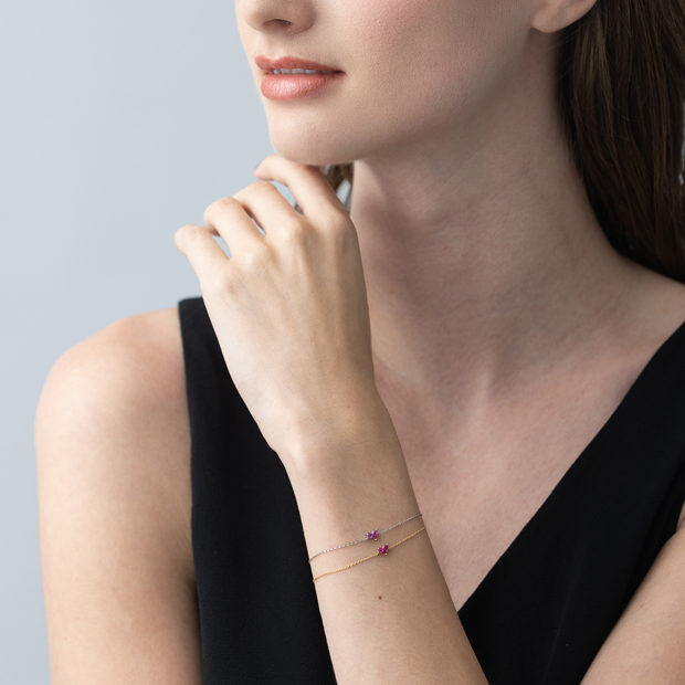 K18ハート・月・星モチーフブレスレット　2891K2506 K18ハート・月・星モチーフブレスレット 2891K2506 K18ハート・月・星