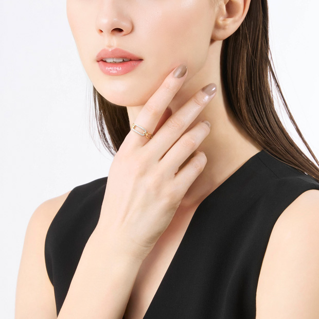 K18/Pt950 リング, , large