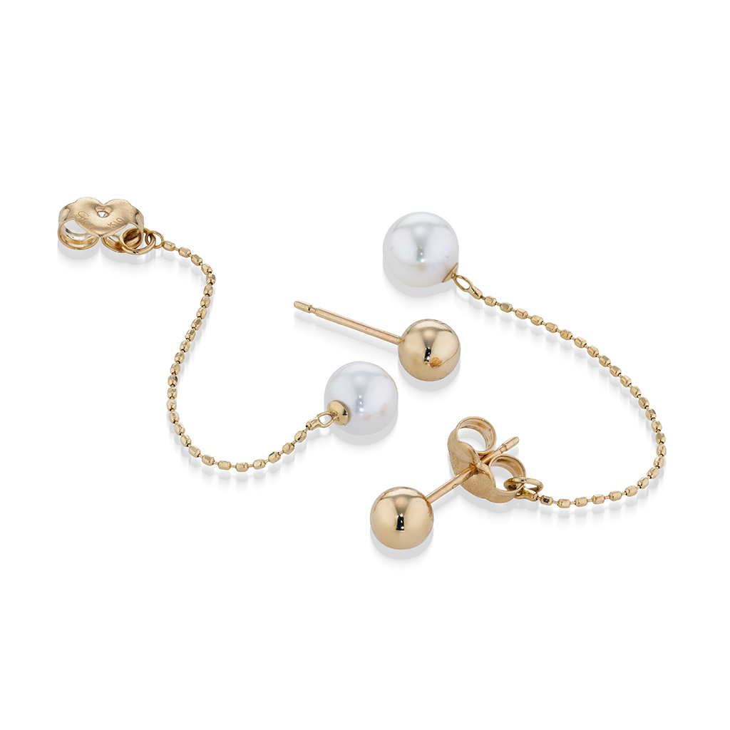 BALL & BALL PIERCED EARRINGS(2JP1088)K10 ピアス｜スタージュエリー