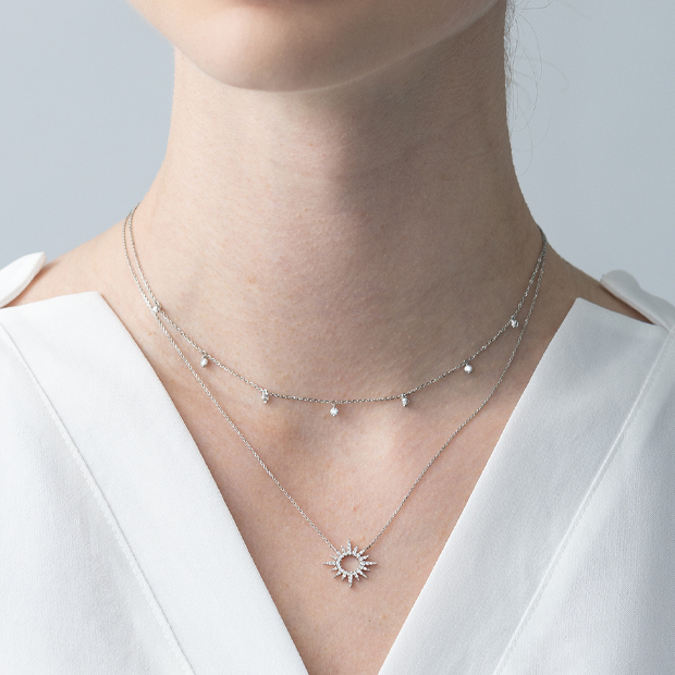 ネックレスDIAMOND STATION NECKLACE(1XN0775)｜スタージュエリー公式