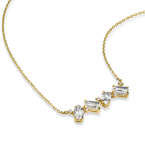 GLIMMER CLUSTER NECKLACE(2JN1178)K10 ネックレス｜スタージュエリー