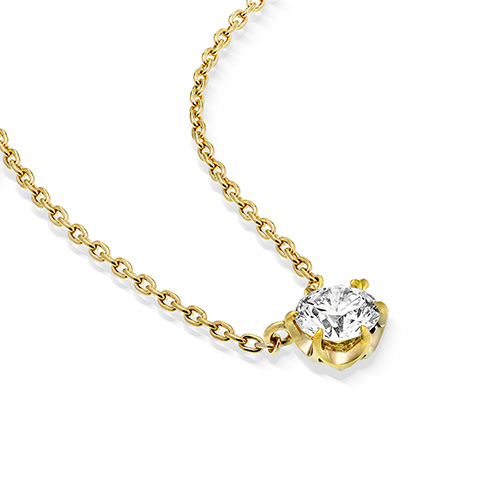 k18 ジュエリー STREAM SETTING NECKLACE 0.15ct(1ZN1174)K18 ネックレス｜スター