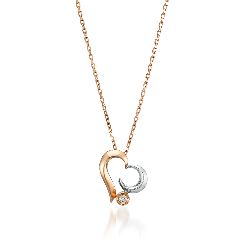 ネックレスHEART MOON DIAMOND NECKLACE(2JN0617)｜スタージュエリー