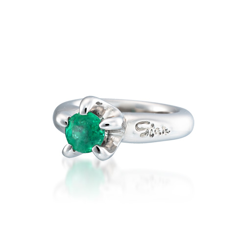 BABY RING EMERALD(5月)(2SC0744)SV925 ベビー｜スター