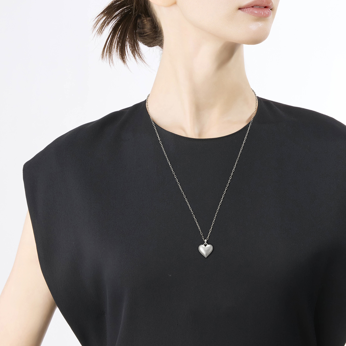80周年限定商品】PUFFY HEART NECKLACE(2SN1692)SV925 ネックレス
