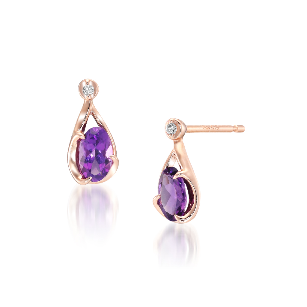 ピアスAMETHYST PIERCED EARRINGS(2JP0871)｜スタージュエリー公式