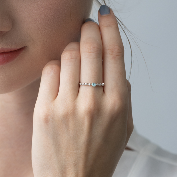 リング(通常サイズ)CELESTIAL PARAIBA RING(1XR0592)|スター リング(通常サイズ)CELESTIAL PARAIBA RING(1XR0592)|スター