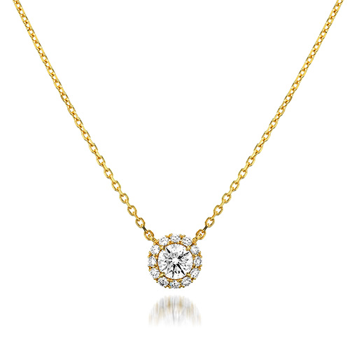 DIAMOND HALO NECKLACE(1ZN1194)K18 ネックレス｜スタージュエリー公式