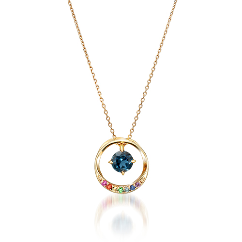 ○STAR JEWELRY スタージュエリー ブルーダイヤモンド ネックレス 
