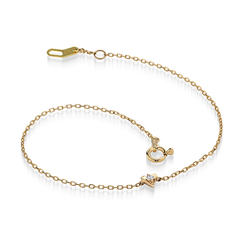 ダイヤモンド シンプル ブレスレット DIAMOND SKINNY BRACELET(2JU0388)K10 ブレスレット｜スタージュエリー