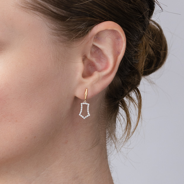 GLORIOUS GARDEN PIERCED EARRINGS(1ZP0930)K18/Pt950 ピアス｜スター