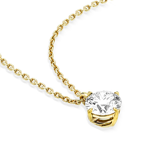 CROSSINGSTAR SETTING NECKLACE(1ZN1189)K18 ネックレス｜スター