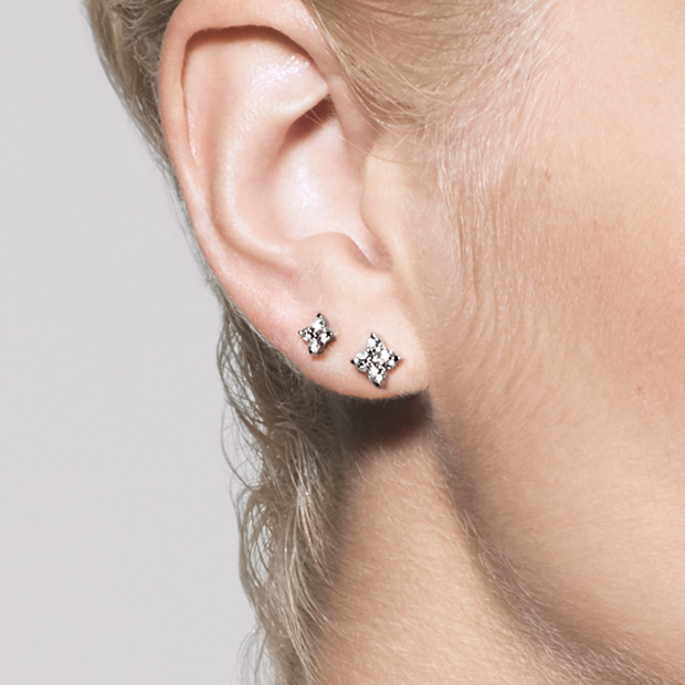 171【スタージュエリー】Pt950 ブライテストスター　ピアス　ダイヤモンド BRIGHTEST STAR DIAMOND PIERCED EARRINGS(S)(2XP0301)Pt950