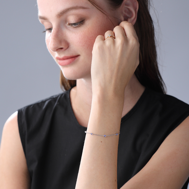 ブレスレットTANZANITE STATION BRACELET(2XU0134)|スタージュエリー