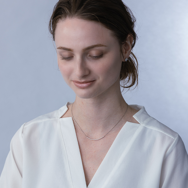 DIAMOND LINE NECKLACE(1XN0615)Pt950 ネックレス｜スター