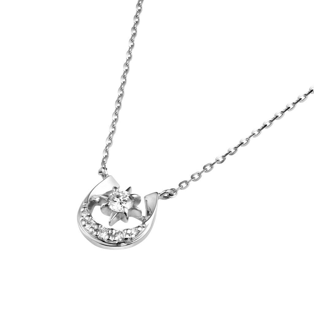 ネックレスDIAMOND HORSESHOE NECKLACE(2ZN2288)｜スタージュエリー 