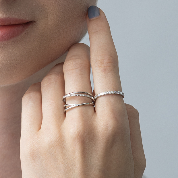Premium Eternity Ring」Half(1XR0577)Pt950 リング｜スター